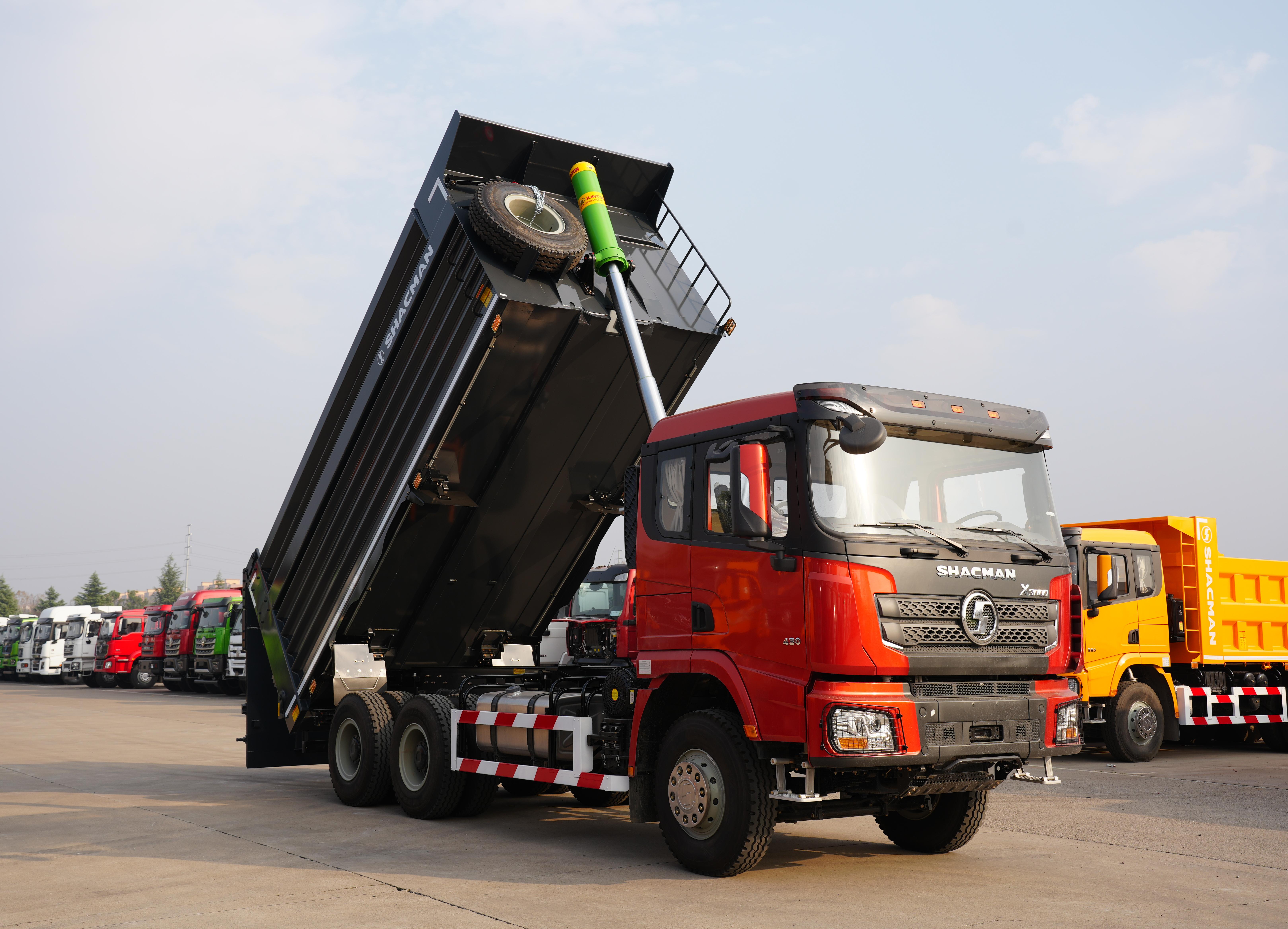 SHACMAN X3000 Lightning Orange Front-Lift Dump Truck