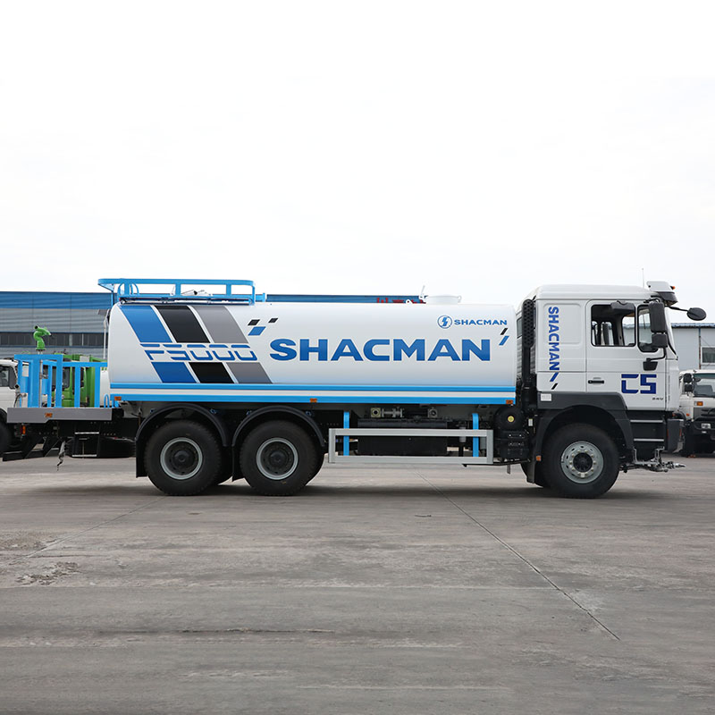 SHACMAN F3000 6x4 340HP 20CBM Water Tank Truck, Euro II, 16T Double Reduction Axle, Export Ready