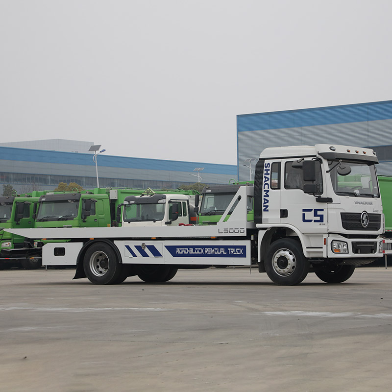 SHACMAN L3000 4×2 Flatbed Wrecker Truck 210HP for Road Rescue
