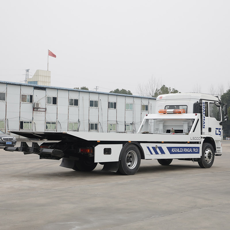 SHACMAN L3000 4×2 Flatbed Wrecker Truck 210HP for Road Rescue