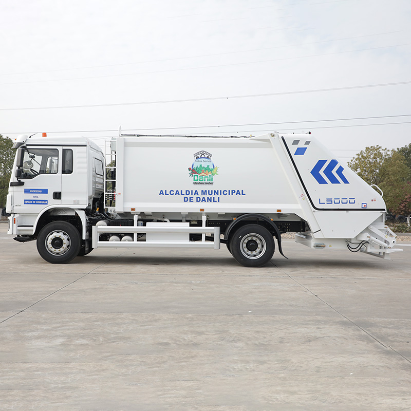SHACMAN L3000 4x2 12CBM Compressed Garbage Truck, 210HP Euro III Emission, 12 Cubic Meter Waste Compactor For Urban Sanitation Export