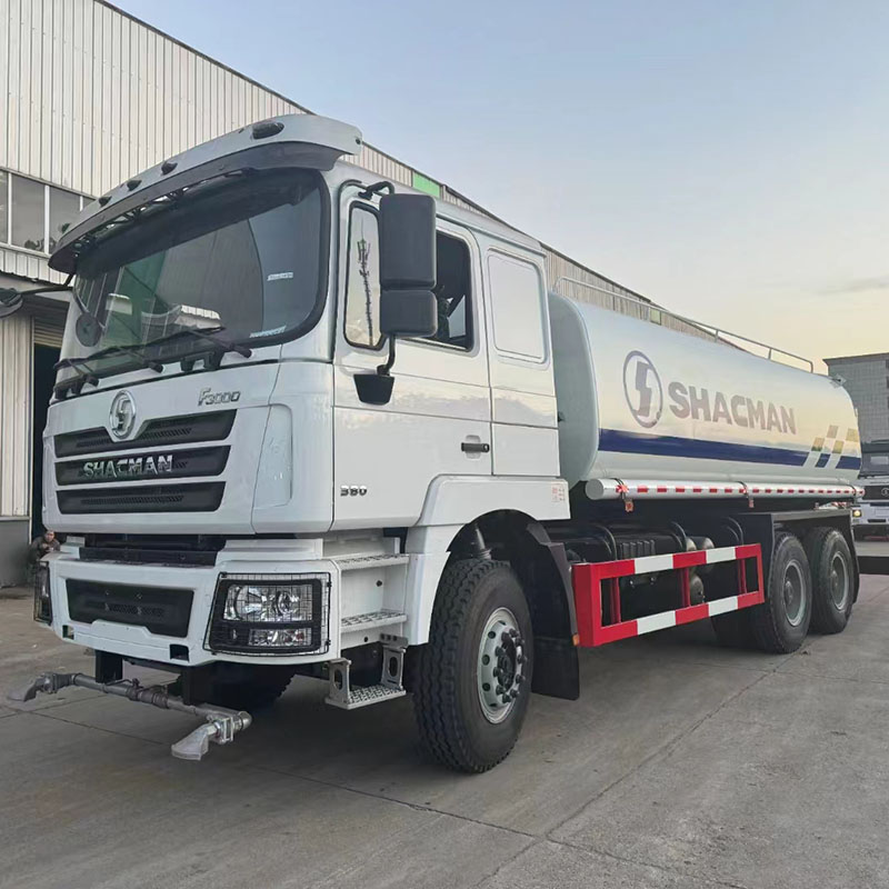Municipal Greening Irrigation Vehicle SHACMAN F3000 Composite 20000L Water Tank Truck 7.5T Front Axle