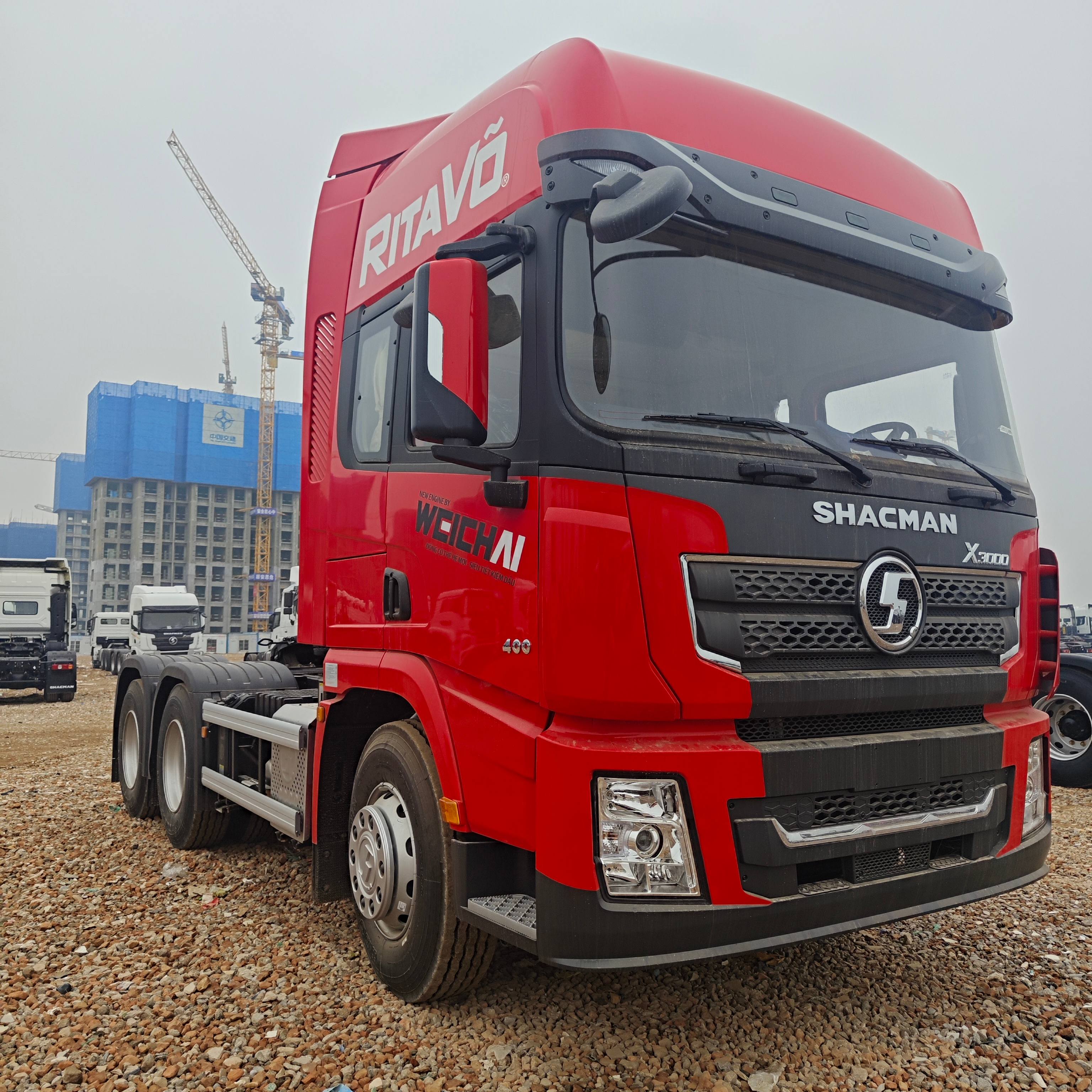 SHACMAN X3000 6x4 Heavy Duty Tractor Head SX42554V324 Euro II 430HP WP12 Engine Container Semi Trailer Truck for International Logistics Transportation
