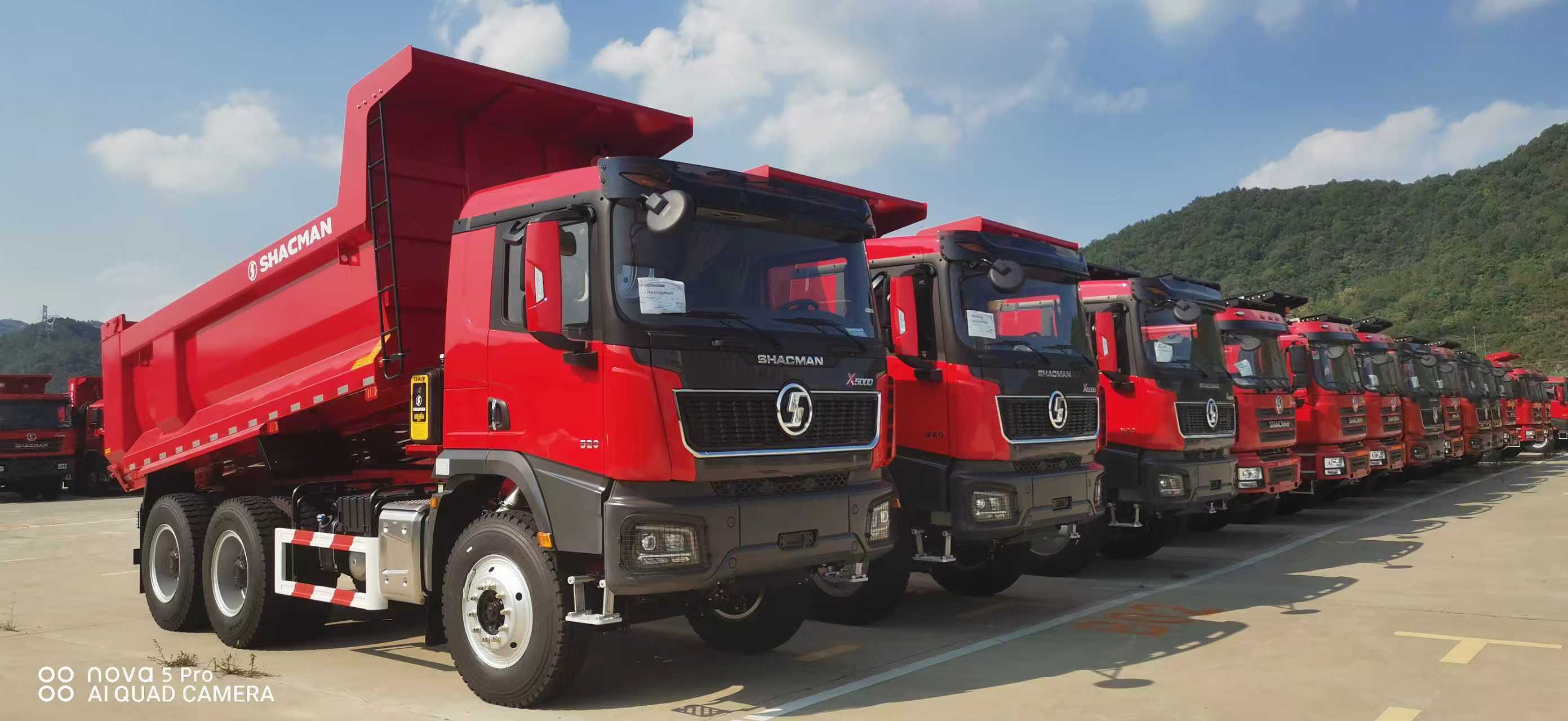 Heavy Load SHACMAN X5000 Tipper Truck 430HP Euro II For Africa Mining Project